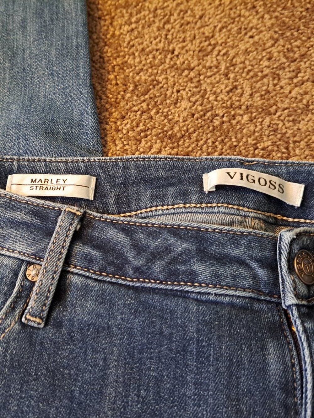 Vigoss Marley Straight Distressed Denim Jeans - Picture 6 of 11